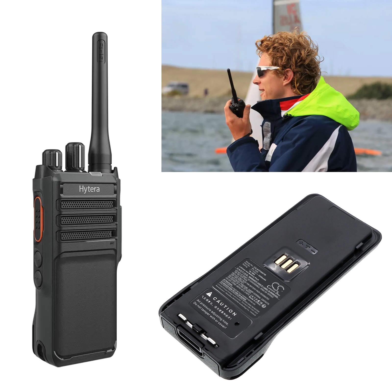 Batteri till Tvåvägsradio för Hytera HP500, HP505, HP560 m.fl.