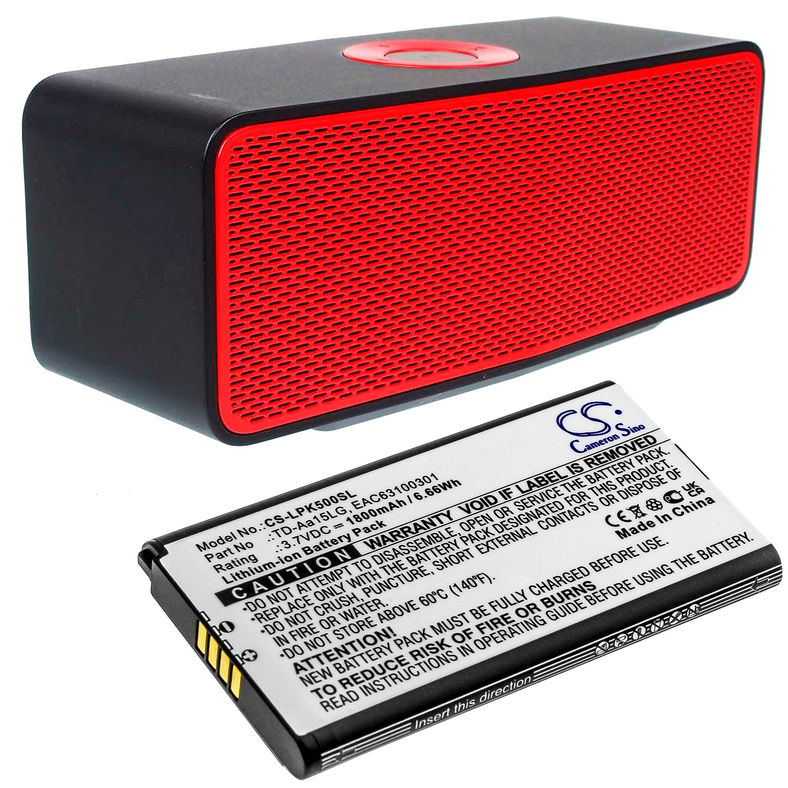 Batteri till Högtalare för LG Music Flow P5, Music Flow P5 Strap, NP5558MC m.fl.