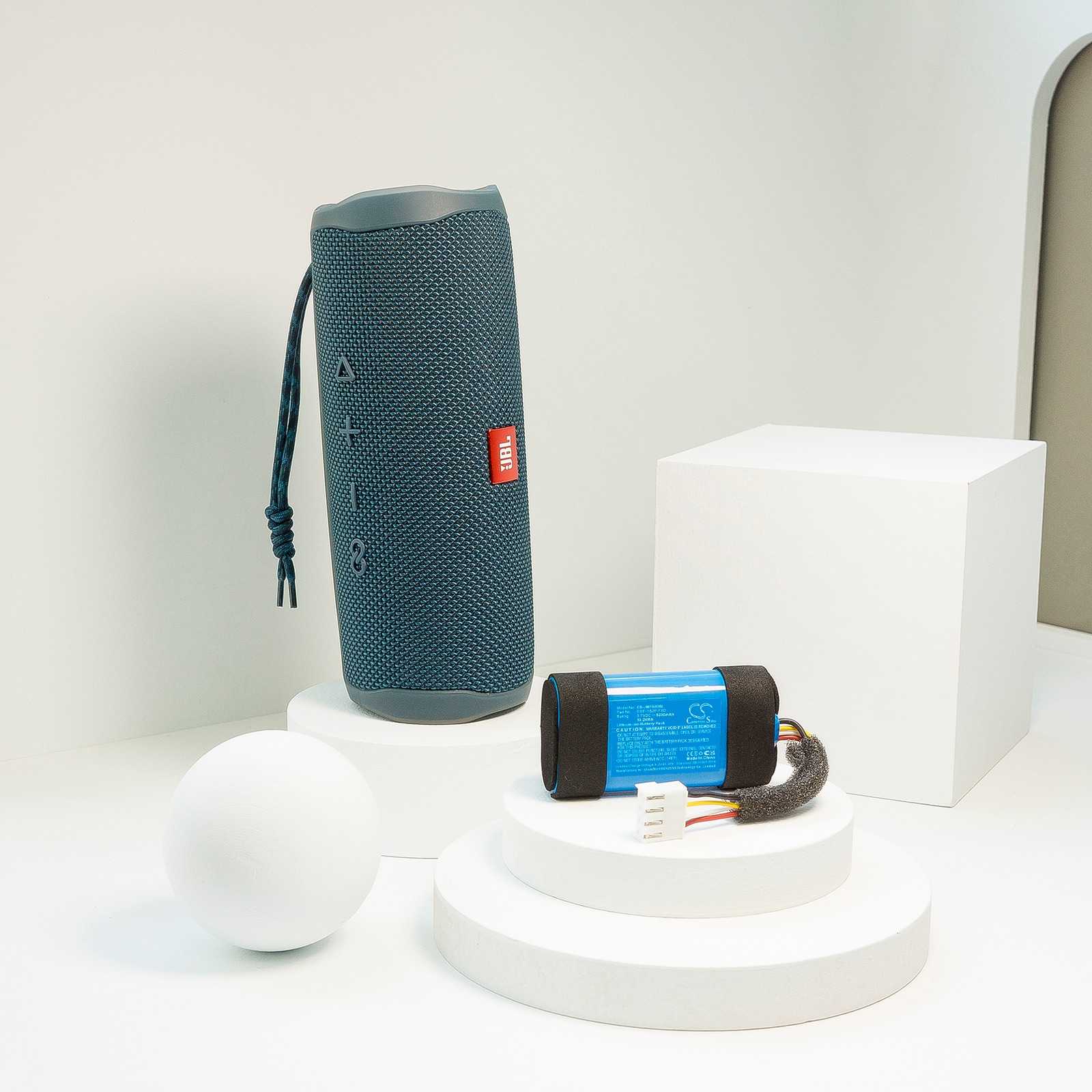 Batteri till Högtalare för JBL Flip 6, JBLFLIP6BLUAM, JBLFLIP6REDAM