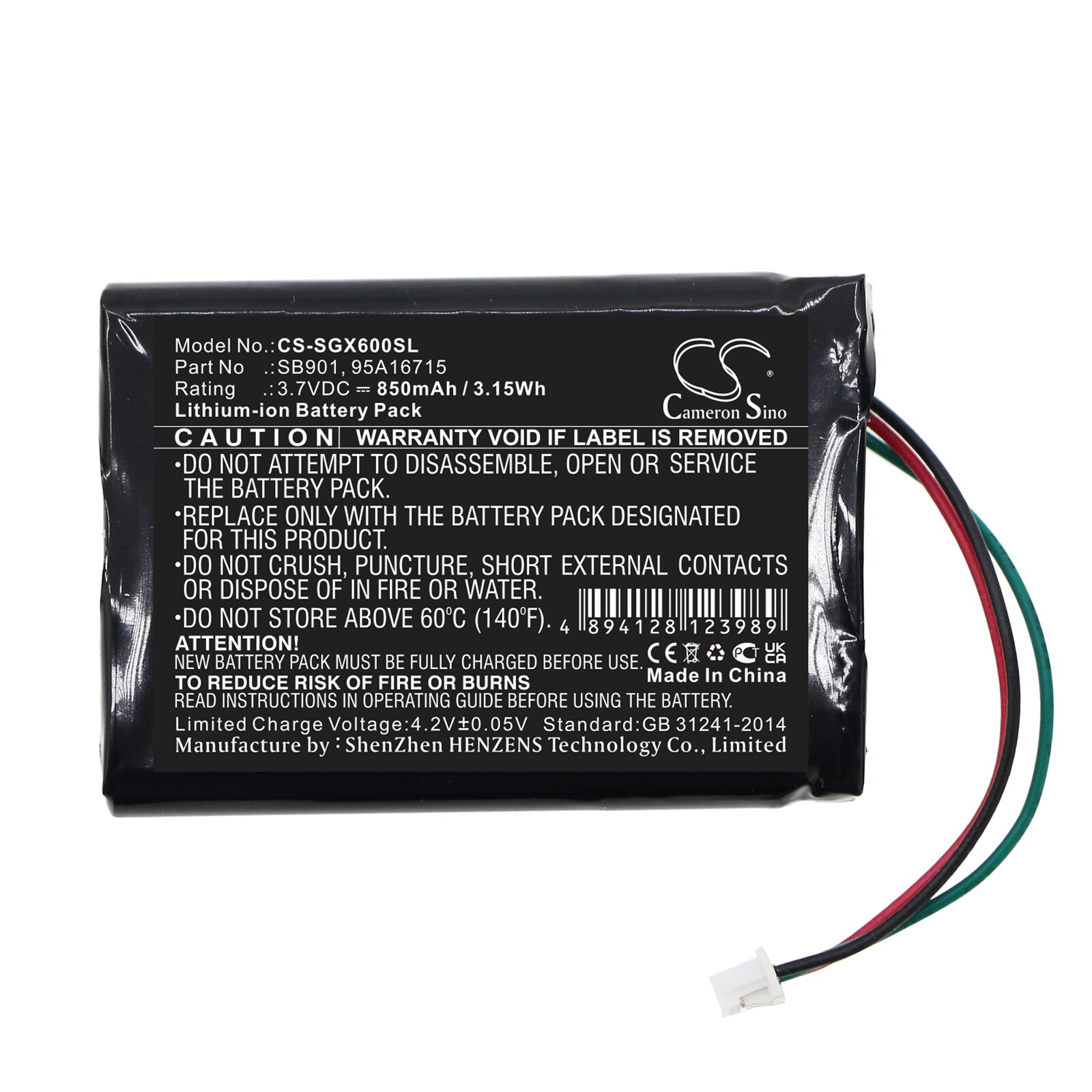 Batteri till Högtalare för SHURE MXW1, MXW6, MXW8 Wireless Transmitters m.fl.