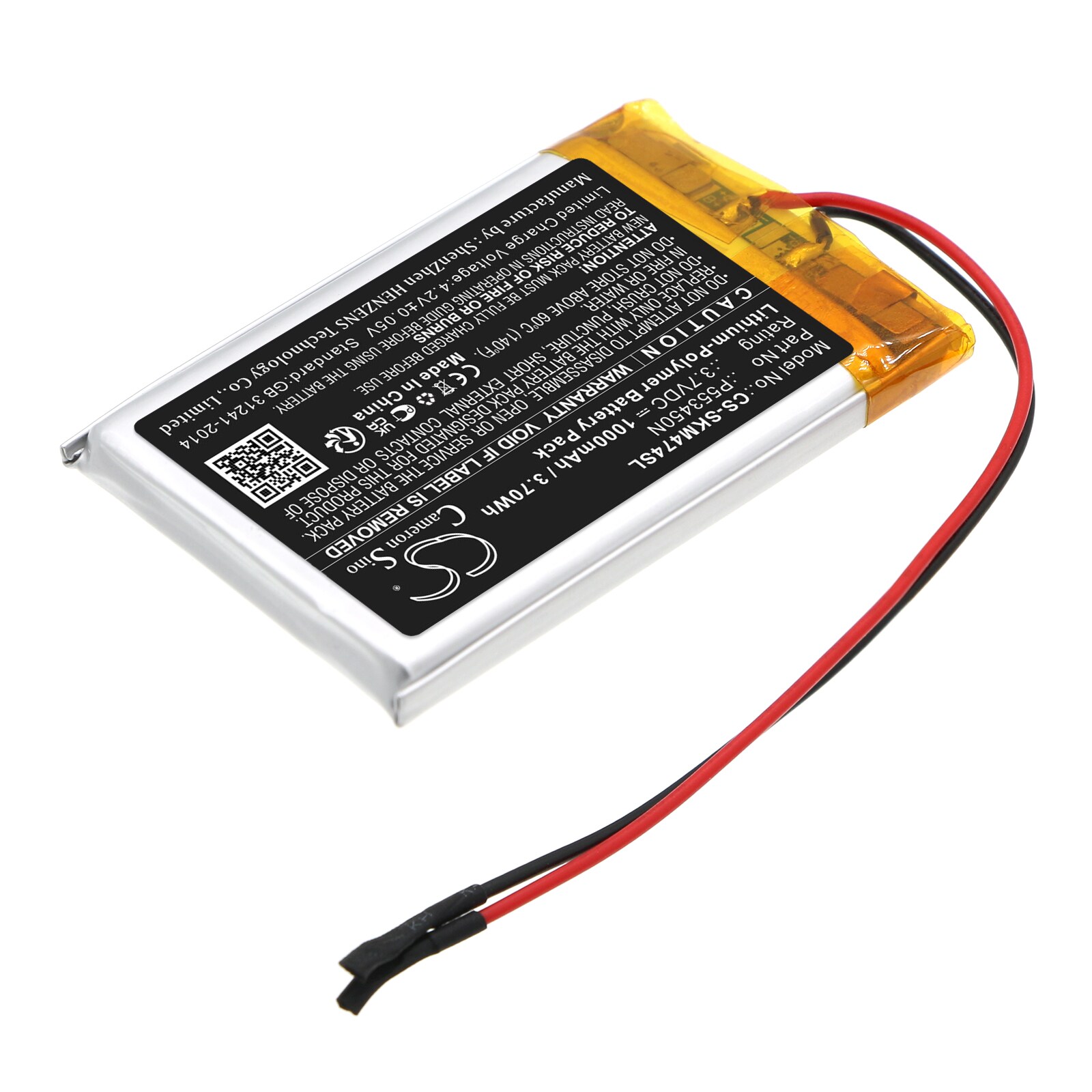 Batteri till Högtalare för Skullcandy Shrapnel Mini, S7SHHW-474