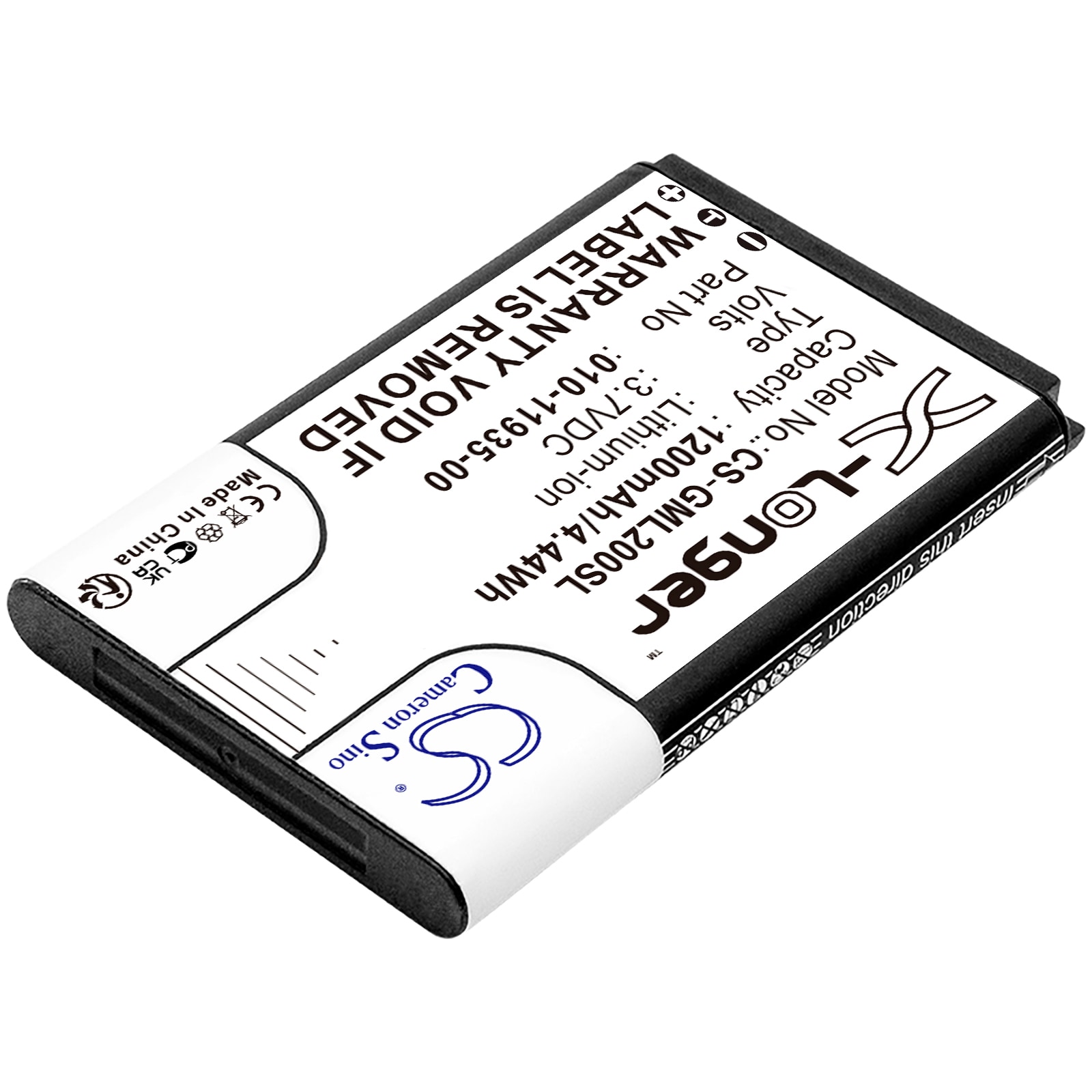 Batteri till Navigator, GPS för Garmin 010-01055-15, 010-02184-01, GLO m.fl.
