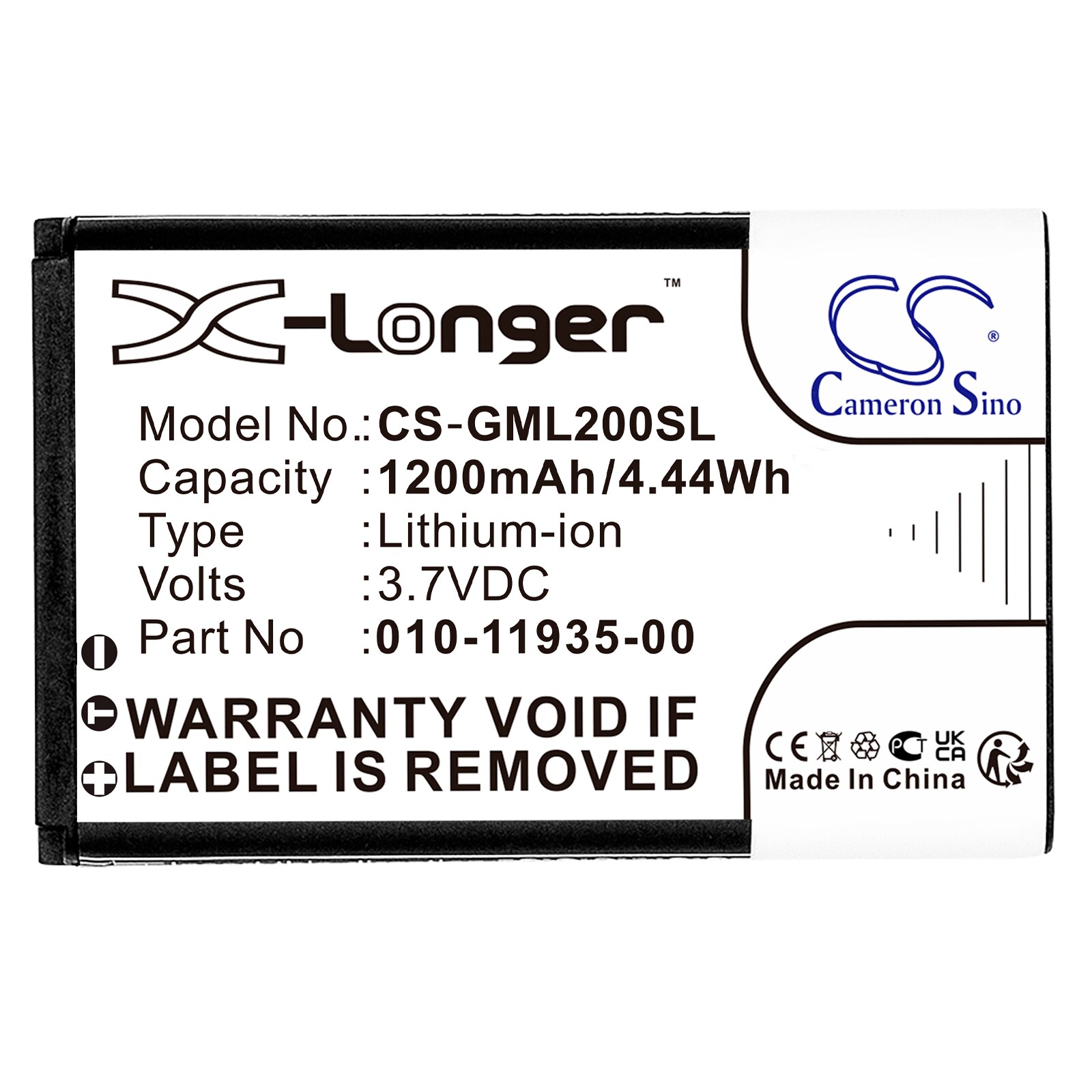 Batteri till Navigator, GPS för Garmin 010-01055-15, 010-02184-01, GLO m.fl.