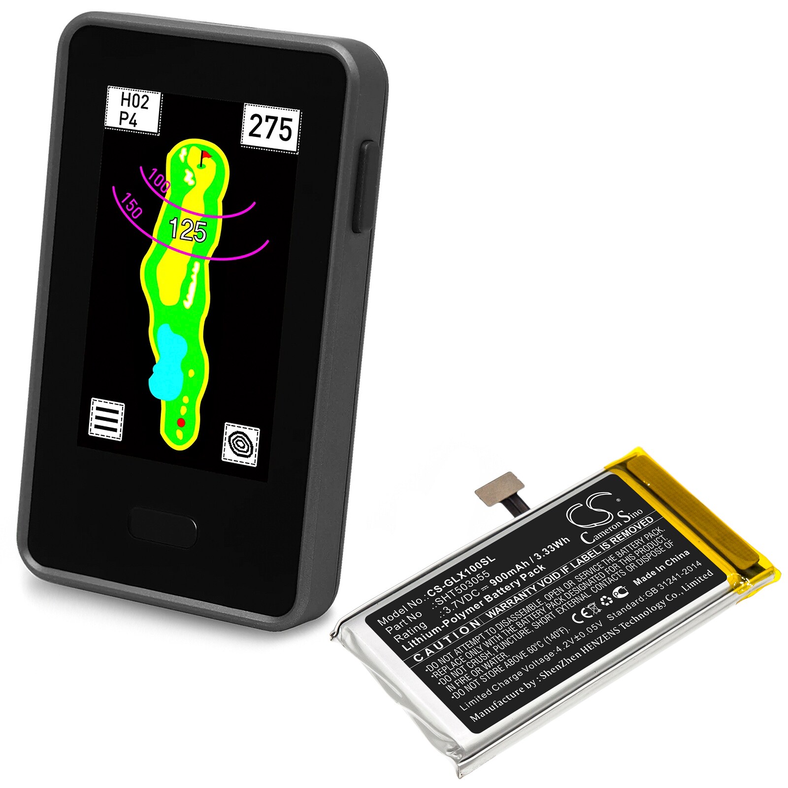 Batteri till Navigator, GPS för Golf Buddy VTX, DSC-VTX-100