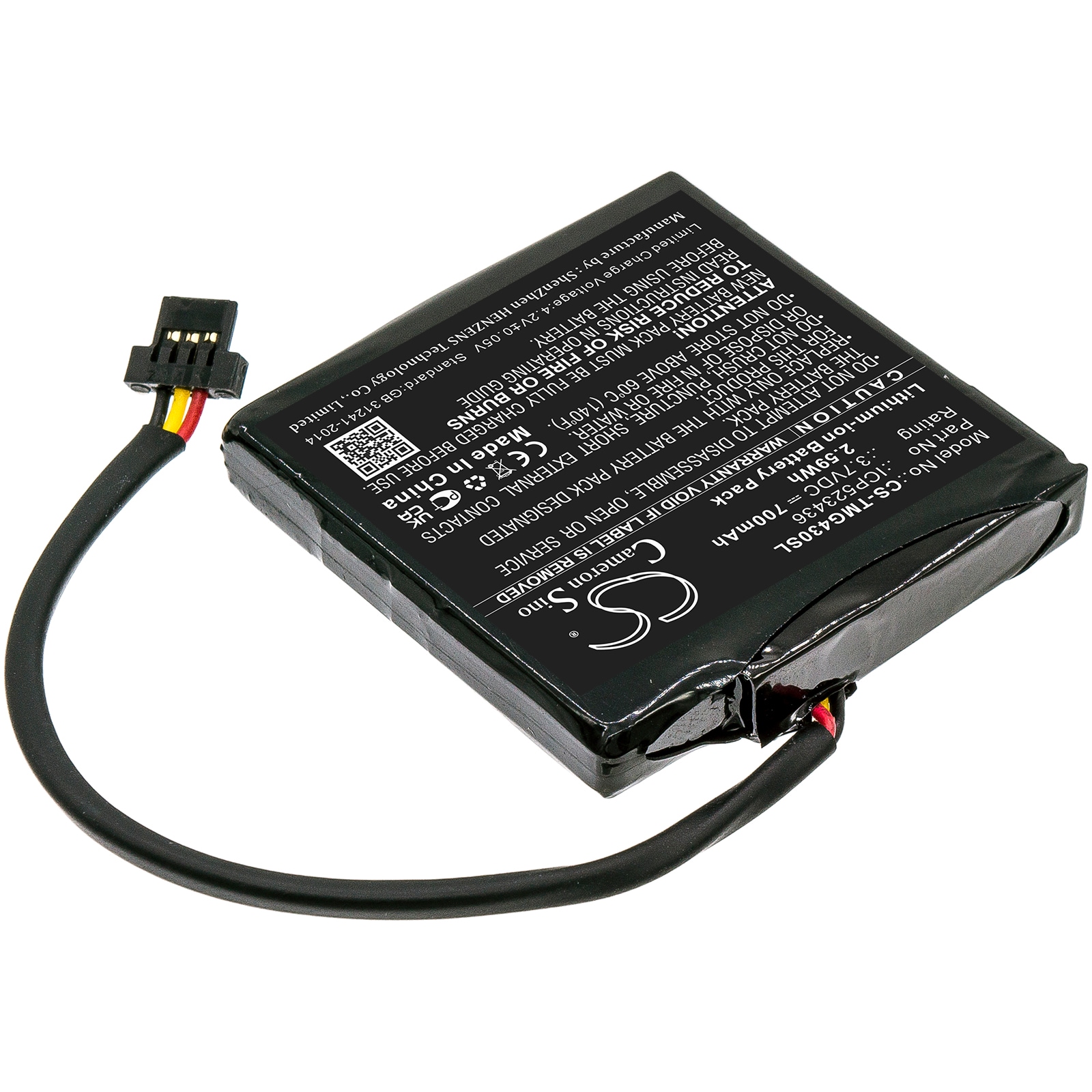 Batteri till Navigator, GPS för TomTom Go 400 4.3" Satnav, 4FB40