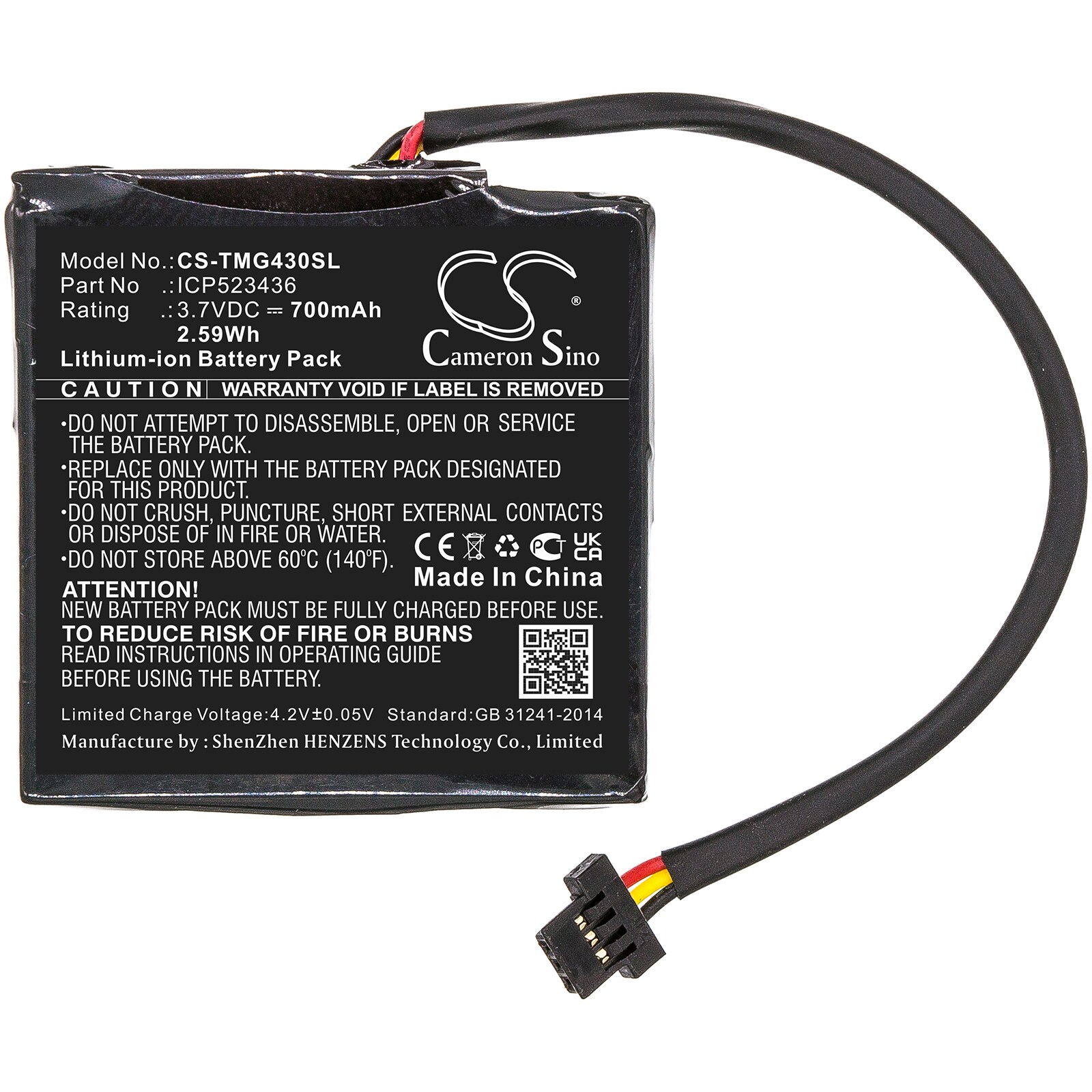 Batteri till Navigator, GPS för TomTom Go 400 4.3" Satnav, 4FB40