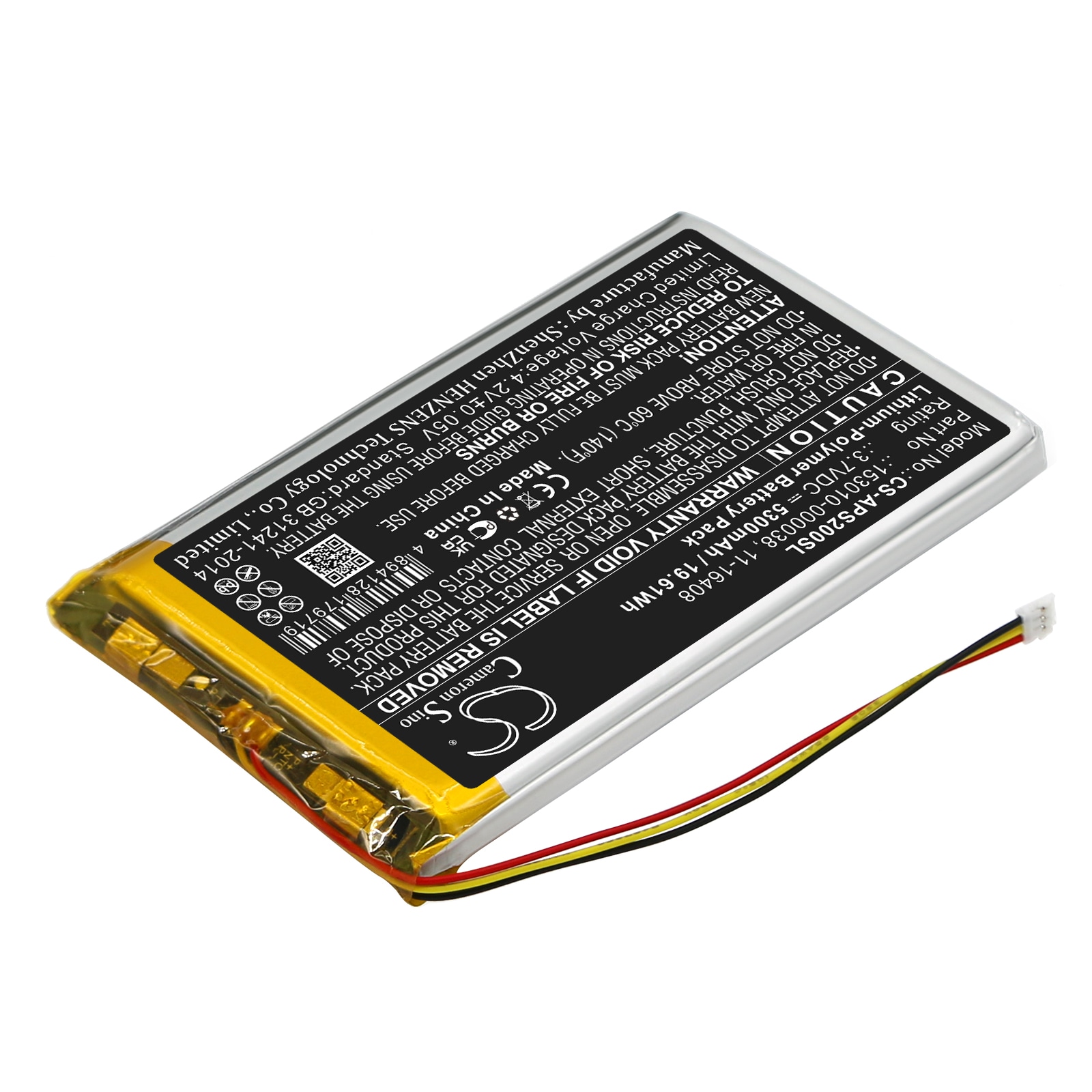 Batteri till Navigator, GPS för Appareo Stratus 2, Stratus 3, Stratus 2S