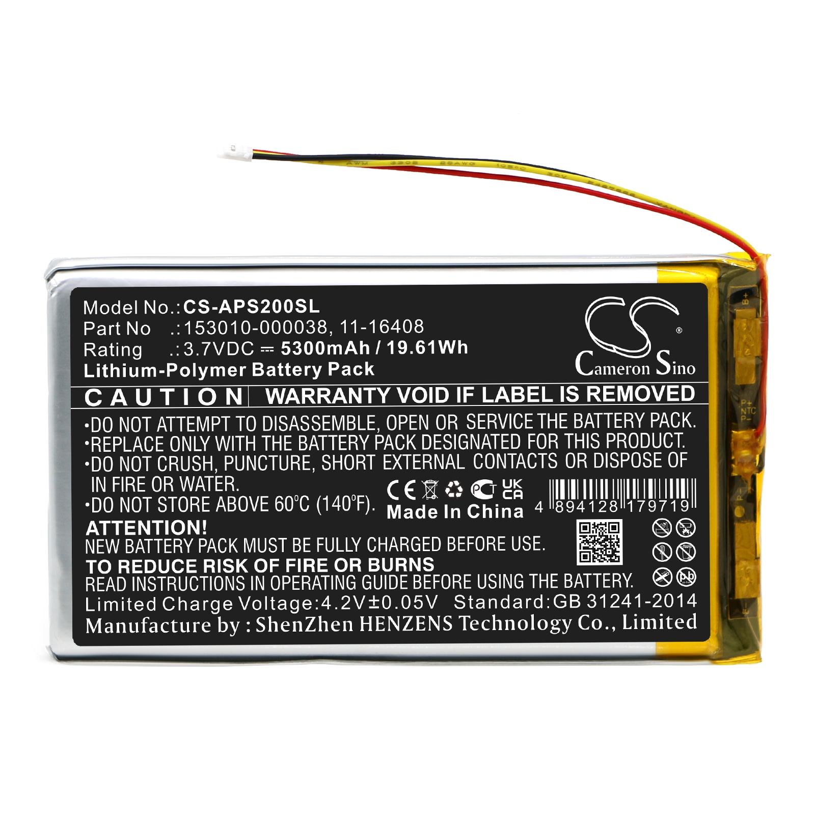 Batteri till Navigator, GPS för Appareo Stratus 2, Stratus 3, Stratus 2S