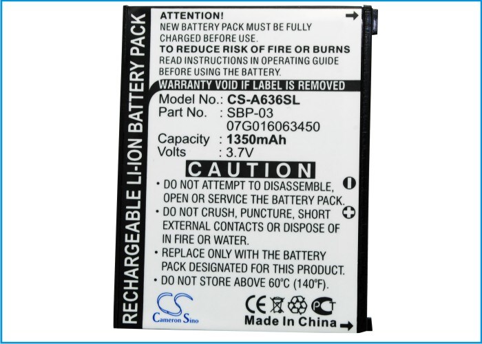Batteri till Navigator, GPS för Asus Mypal A630, Mypal A632, Mypal A632N m.fl.