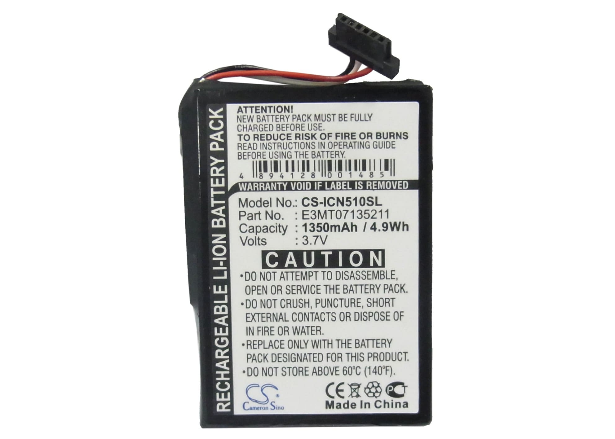 Batteri till Navigator, GPS för Navman iCN 510, iCN 520, iCN 530 m.fl.