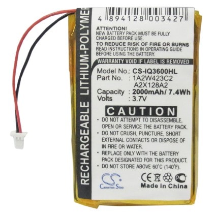 Batteri till Navigator, GPS för Garmin iQue 3200, iQue 3600, iQue 3600a