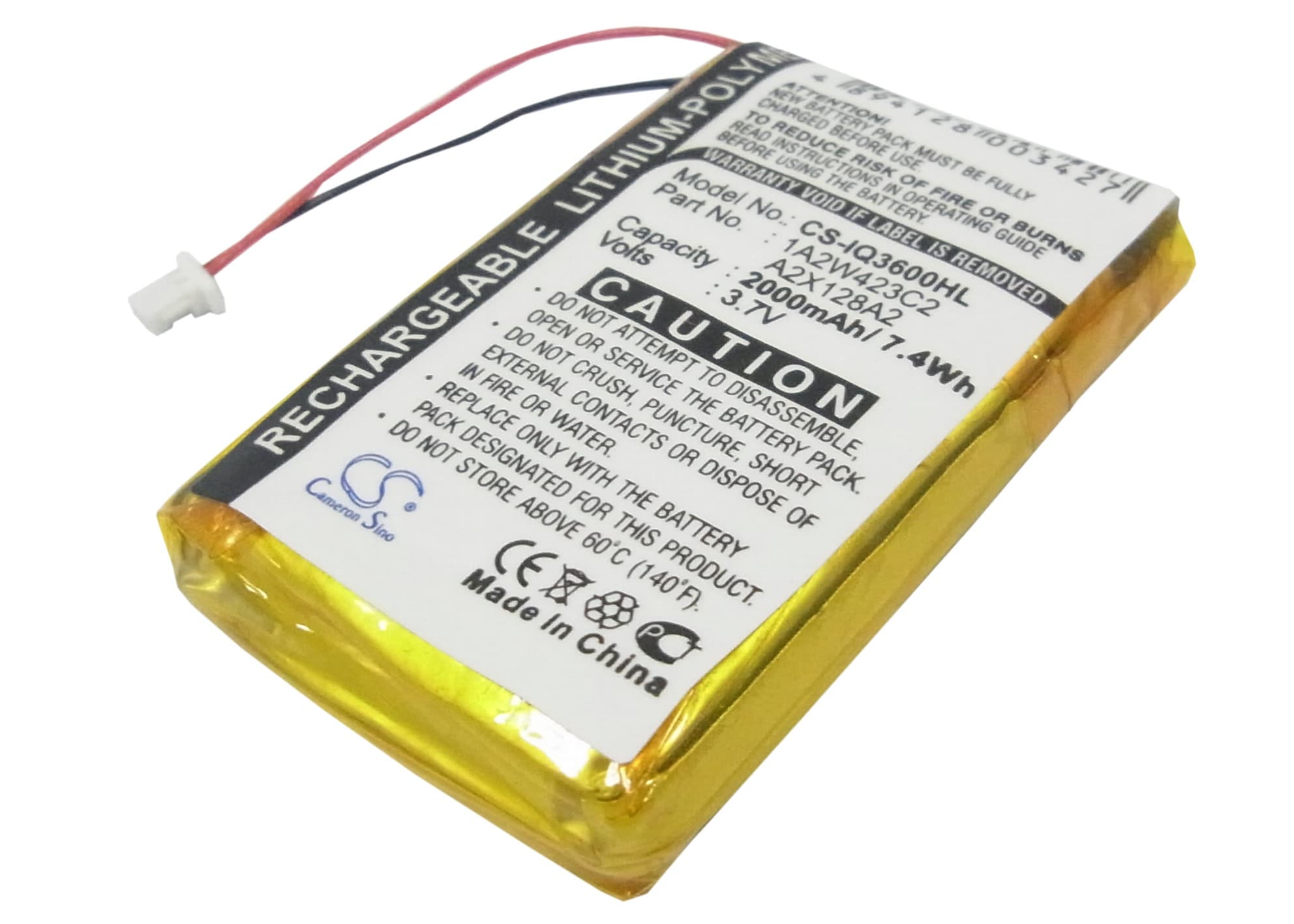 Batteri till Navigator, GPS för Garmin iQue 3200, iQue 3600, iQue 3600a