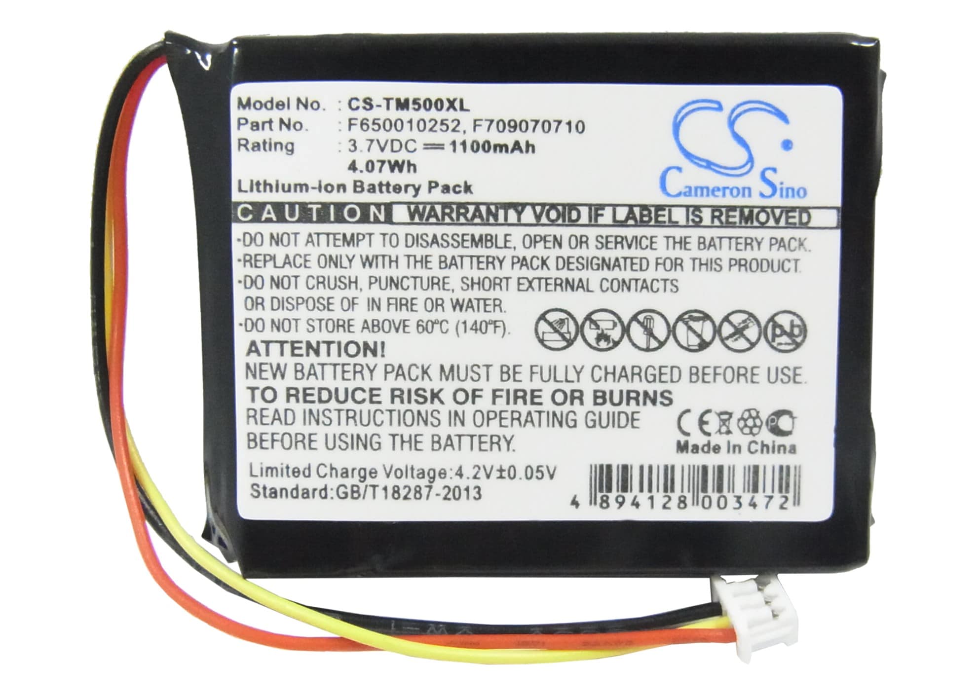 Batteri till Navigator, GPS för TomTom One, One Europe, One Regional m.fl.