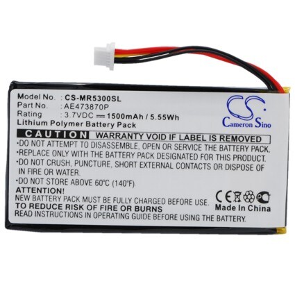 Batteri till Navigator, GPS för Magellan Maestro 5300, Maestro 5310