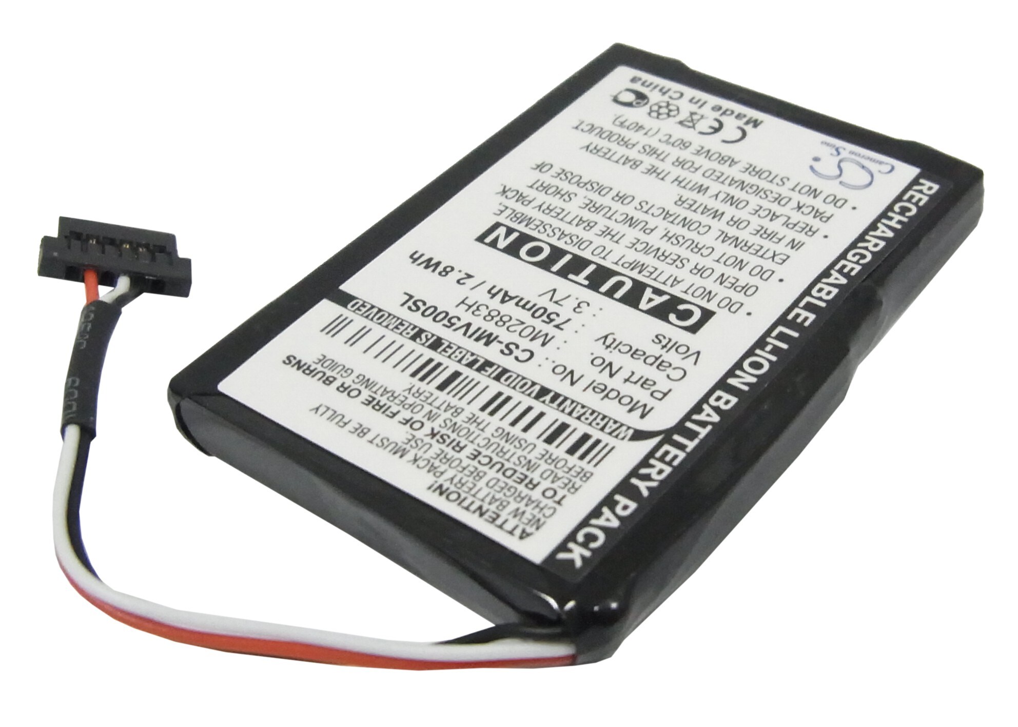 Batteri till Navigator, GPS för Mitac Mio Moov 500, Mio Moov 510, Mio Moov 560 m.fl.