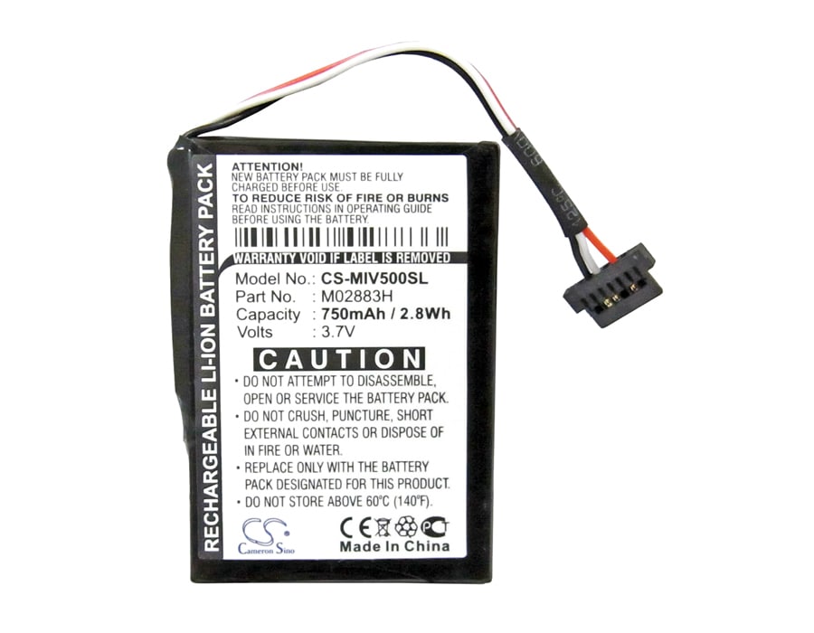 Batteri till Navigator, GPS för Mitac Mio Moov 500, Mio Moov 510, Mio Moov 560 m.fl.