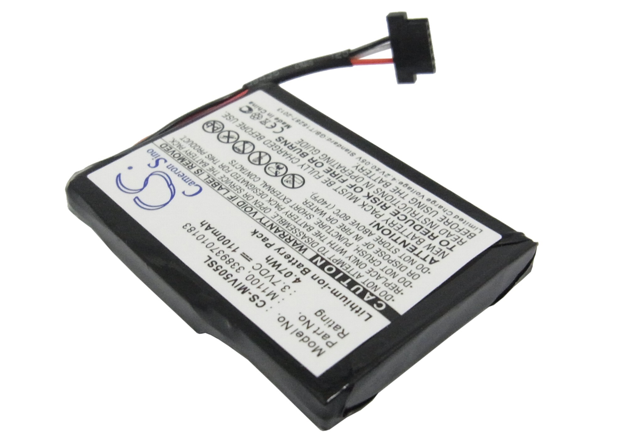 Batteri till Navigator, GPS för Mitac Mio Spirit V505 TV, Mio Spirit V735 TV