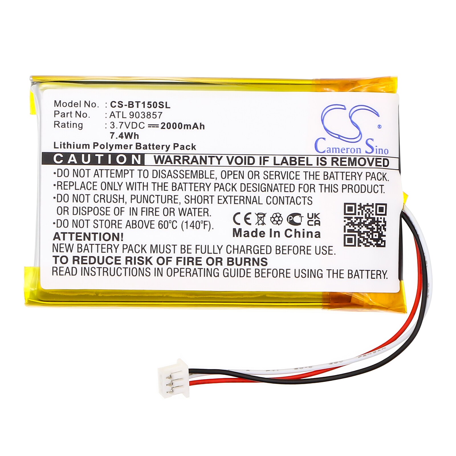 Batteri till Navigator, GPS för Globalstar TR-150, TR-151, Telenav TR-150 m.fl.