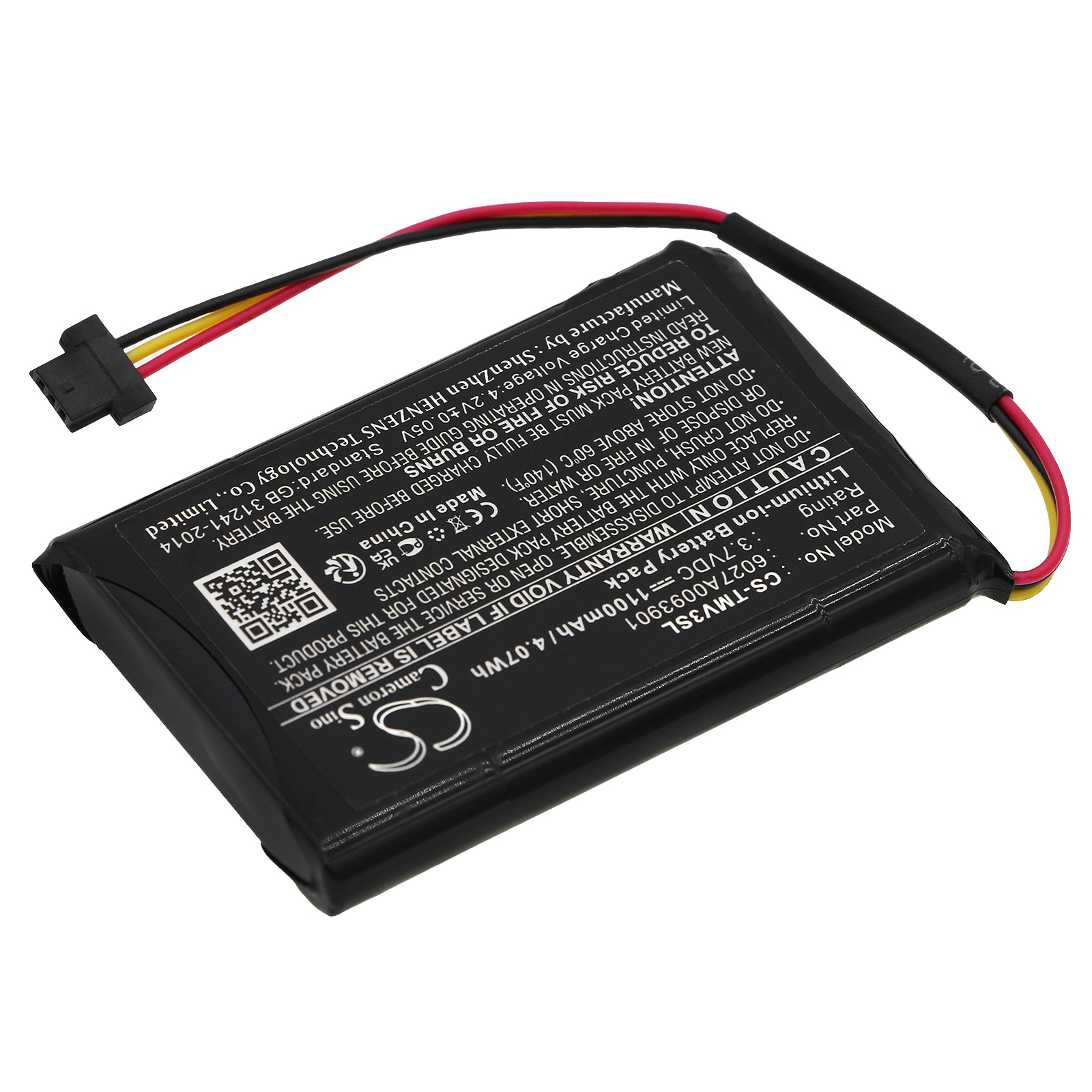 Batteri till Navigator, GPS för TomTom XL IQ, V3, 4EM0.001.01 m.fl.