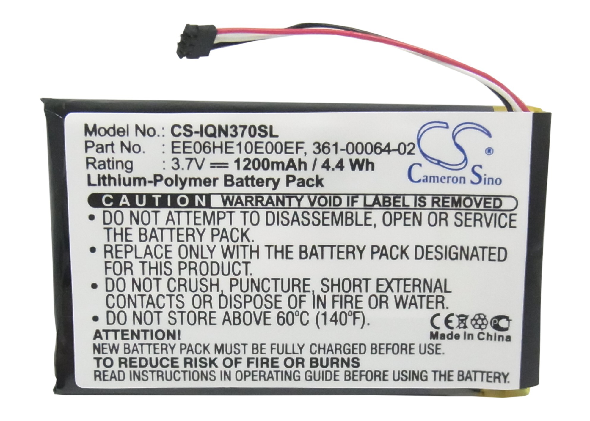 Batteri till Navigator, GPS för Garmin Nuvi 3700, Nuvi 3760, Nuvi 3760T m.fl.