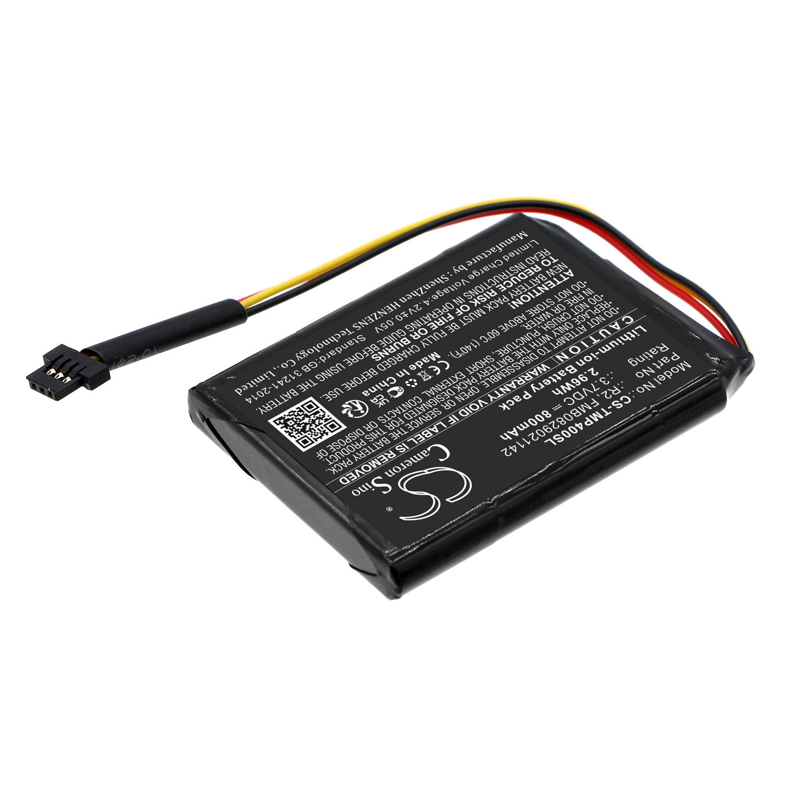 Batteri till Navigator, GPS för TomTom Pro 4000, 4EG0.001.08, XXL m.fl.
