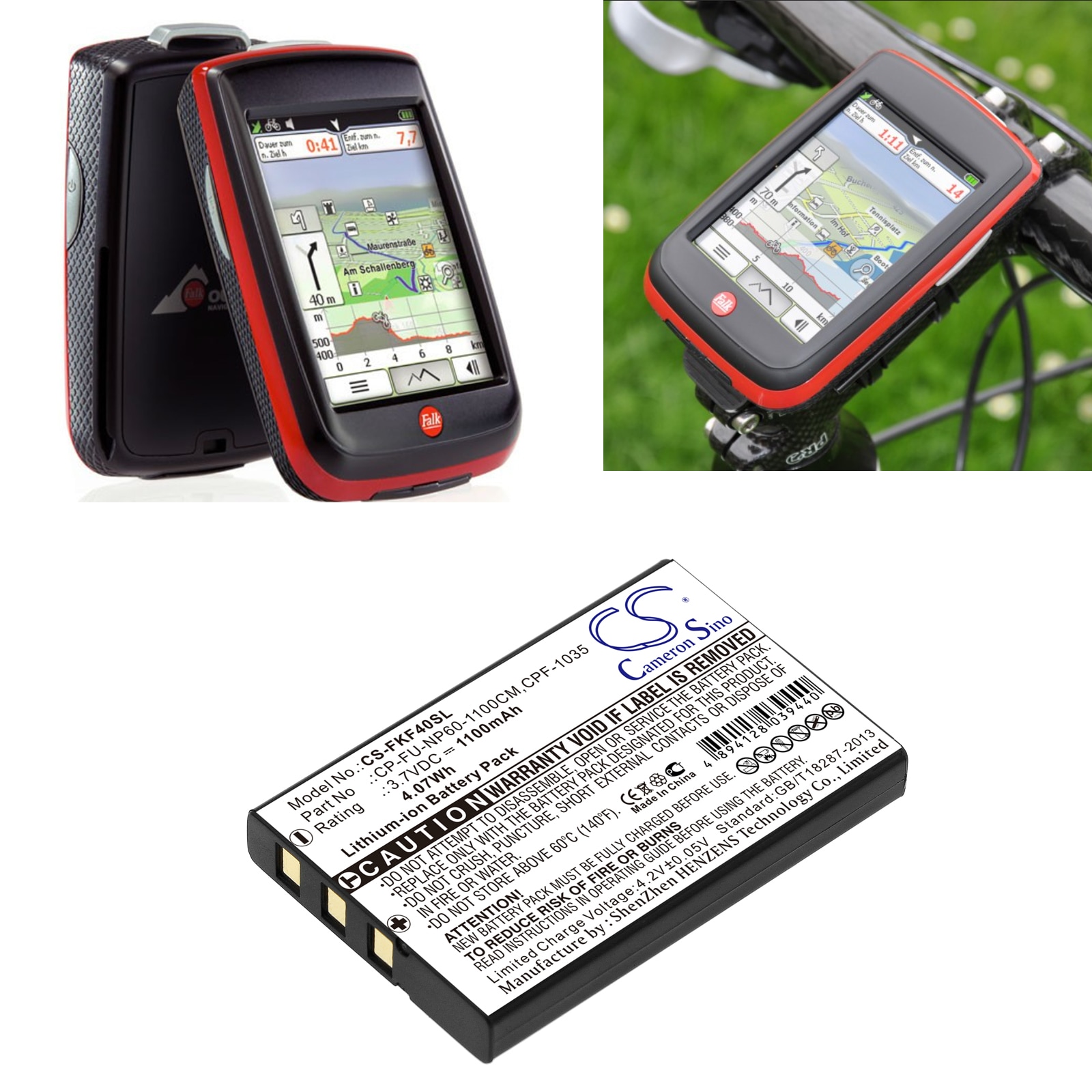 Batteri till Navigator, GPS för GoBandit LIFE, RACE