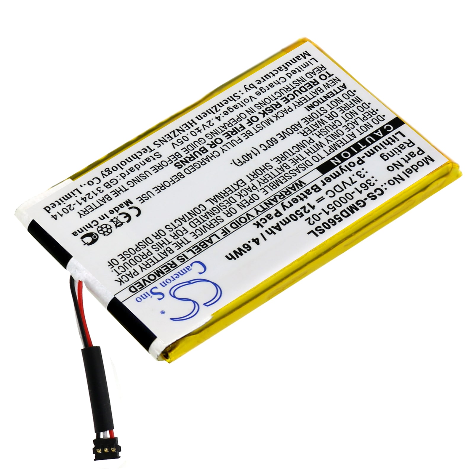 Batteri till Navigator, GPS för Garmin Dezl 560LMT, Dezl 560LT, Dezl 650LM m.fl.