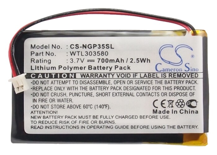 Batteri till Navigator, GPS för Navgear Streetmate GT-35, Streetmate GT-35 3D m.fl.