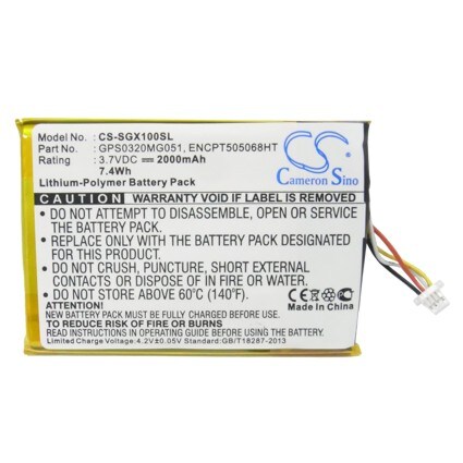 Batteri till Navigator, GPS för SkyGolf SkyCaddie SGXw, SkyCaddie SGX-W m.fl.