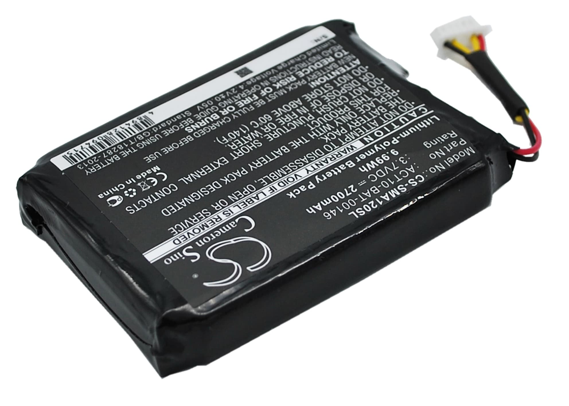 Batteri till Navigator, GPS för Satmap Active 10, Active 12