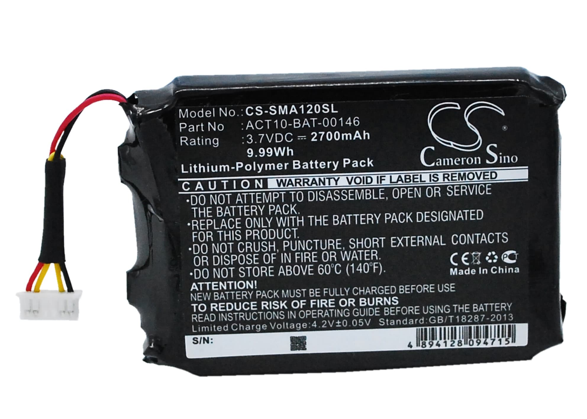 Batteri till Navigator, GPS för Satmap Active 10, Active 12