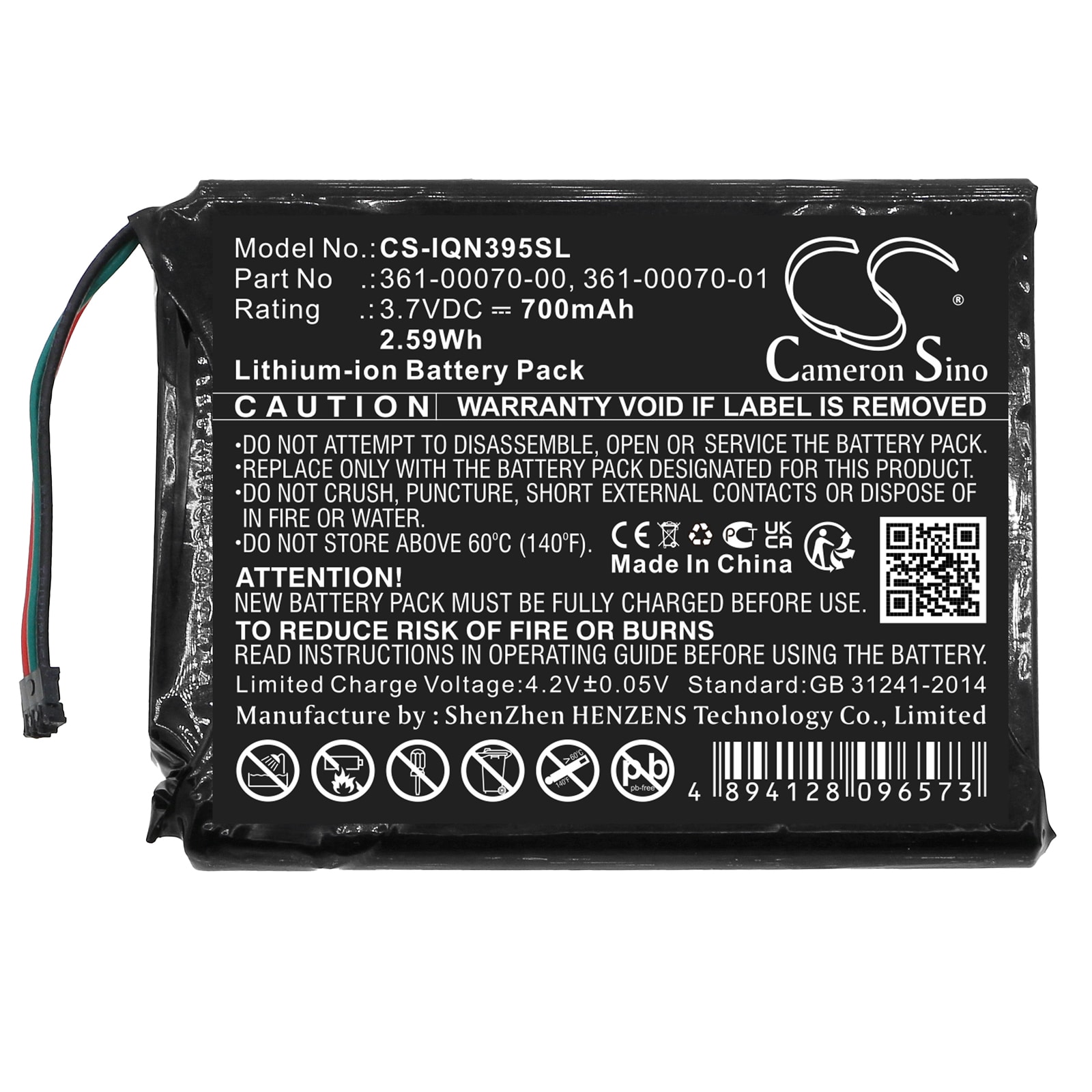 Batteri till Navigator, GPS för Garmin Nuvi 3597, 3597LMT, Nuvi 3597LMTHD m.fl.