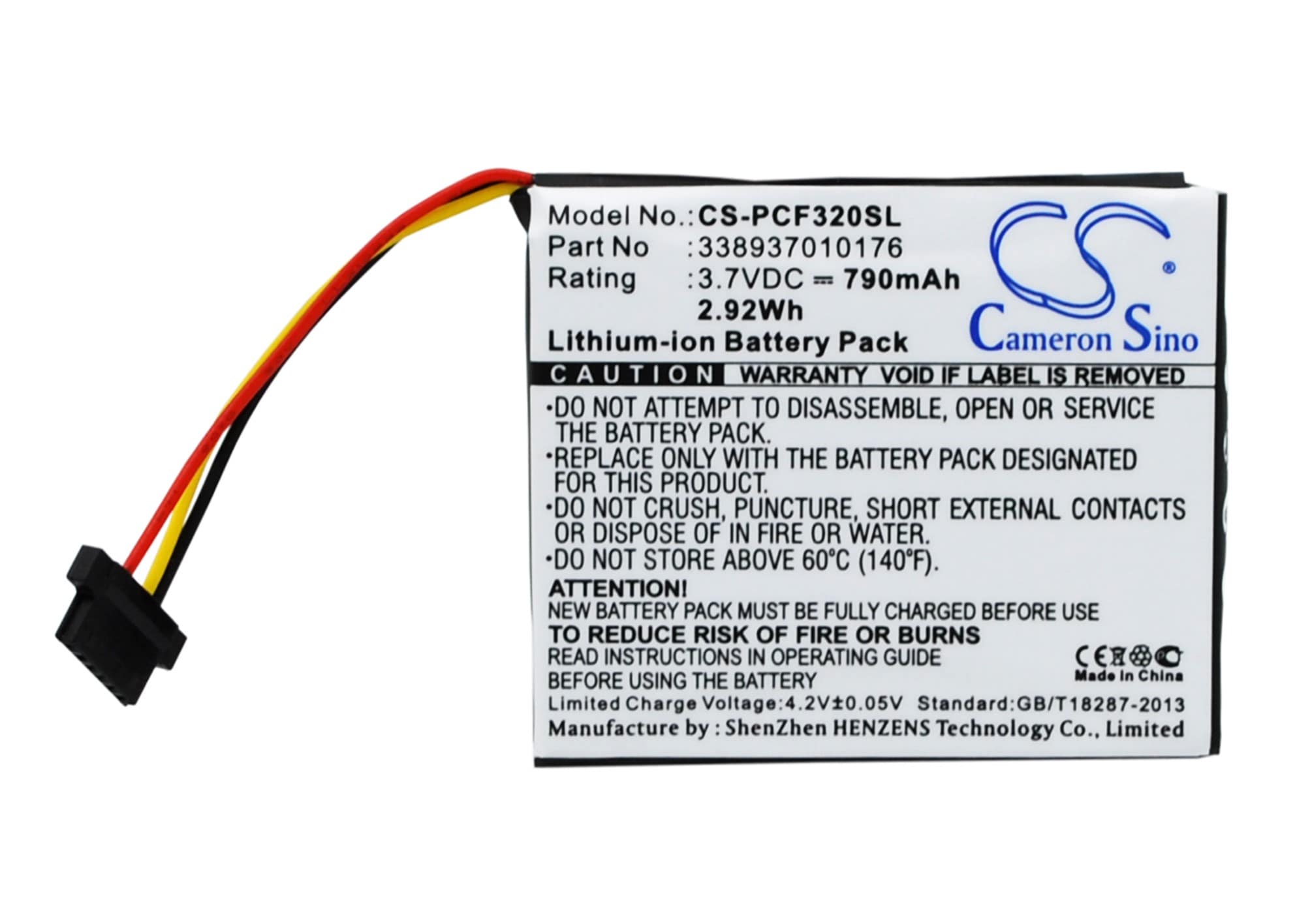 Batteri till Navigator, GPS för Pioneer AVIC-F320BT, AVIC-F310BT, AVIC-F AVIC-U m.fl.
