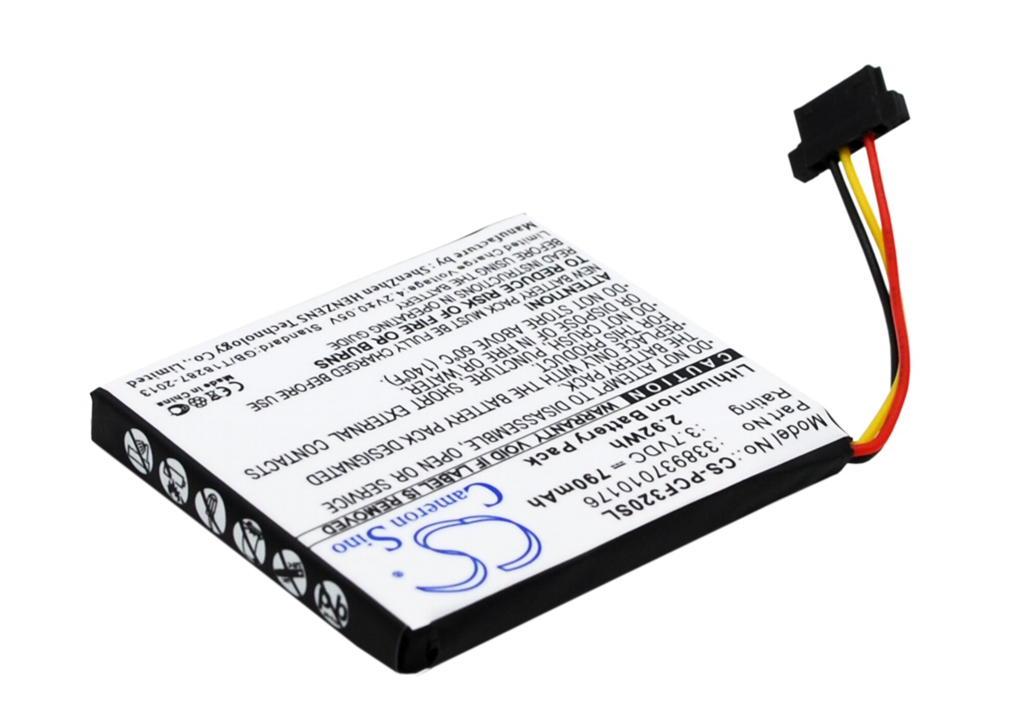 Batteri till Navigator, GPS för Pioneer AVIC-F320BT, AVIC-F310BT, AVIC-F AVIC-U m.fl.
