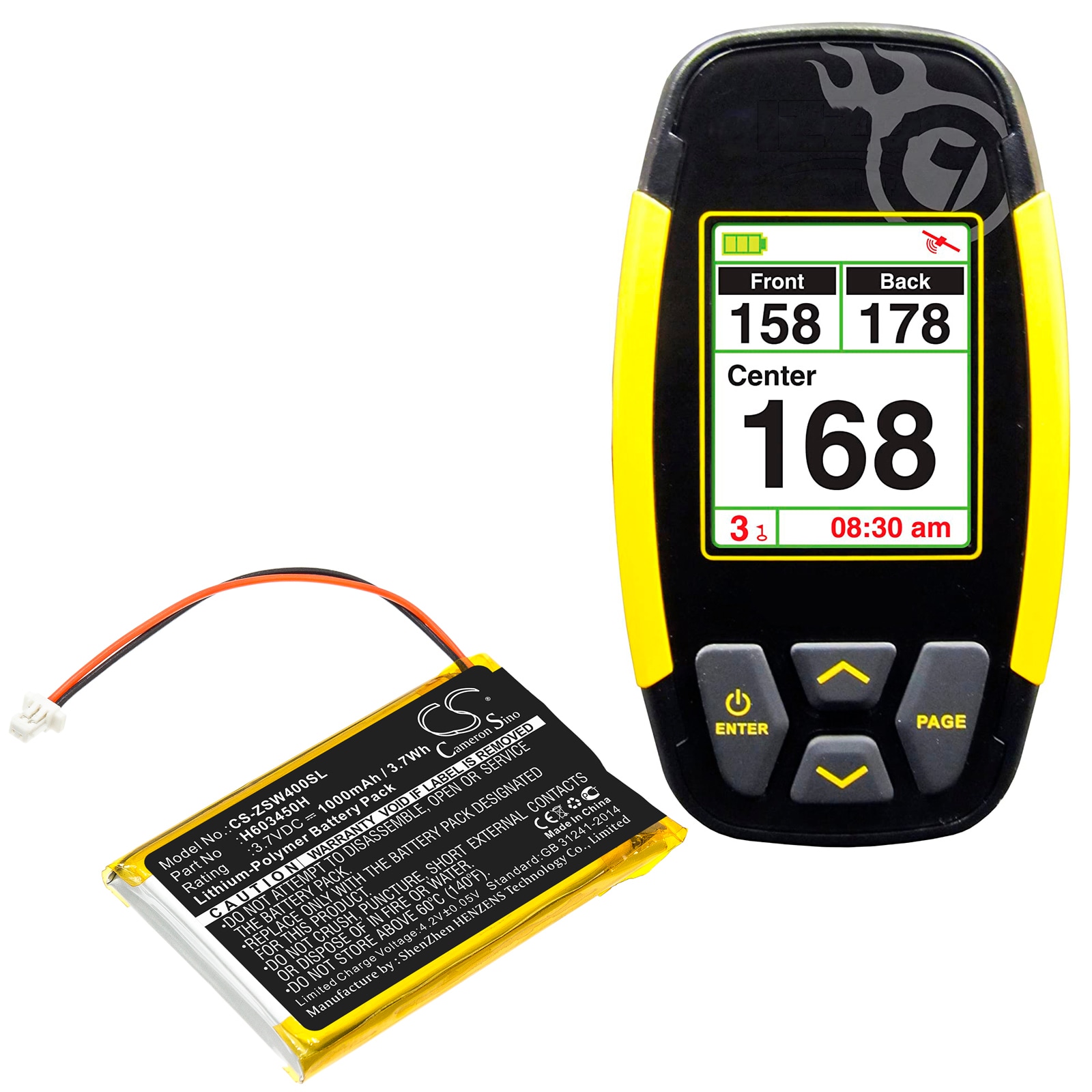 Batteri till Navigator, GPS för IZZO Swami 4000, Swami 4000 GOLF GPSA43094