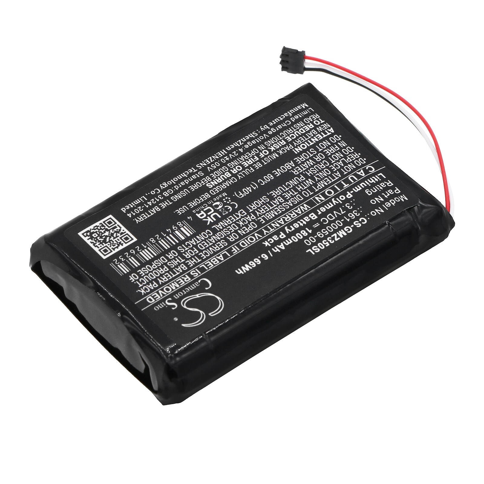 Batteri till Navigator, GPS för Garmin ZUMO 350LM, ZUMO 390LM, ZUMO 340LM