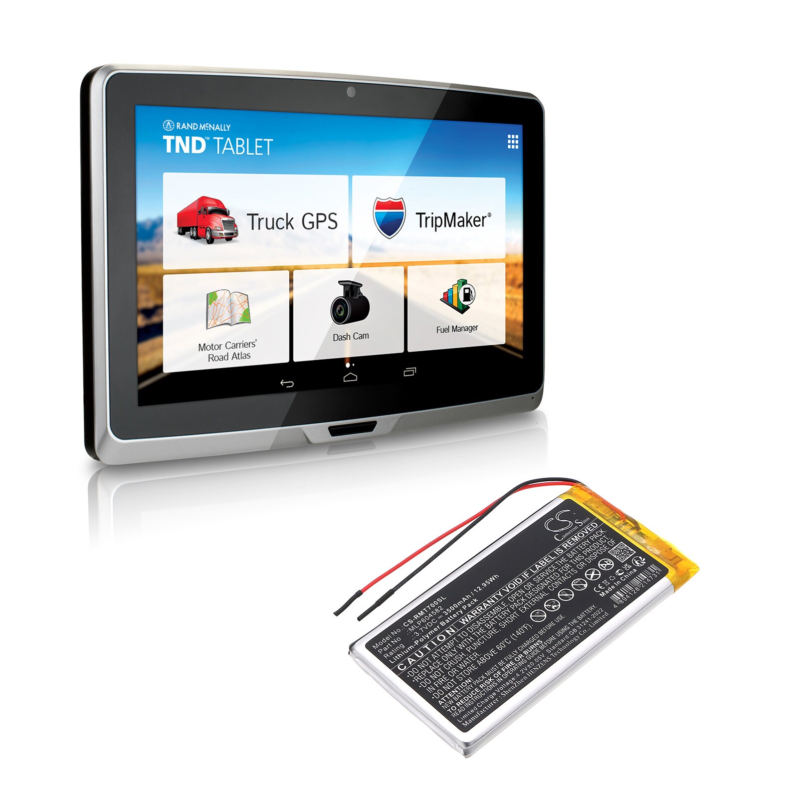 Batteri till Navigator, GPS för RAND McNally TND-70