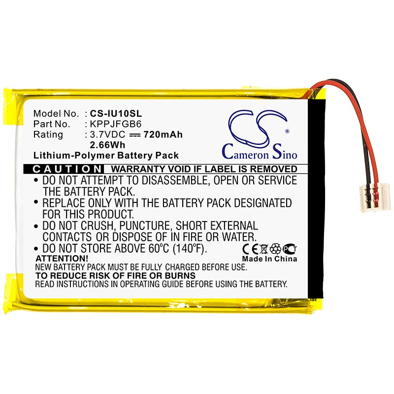 Batteri till Mediaspelare för iRiver U10, U10CT, Clix 2GB m.fl.