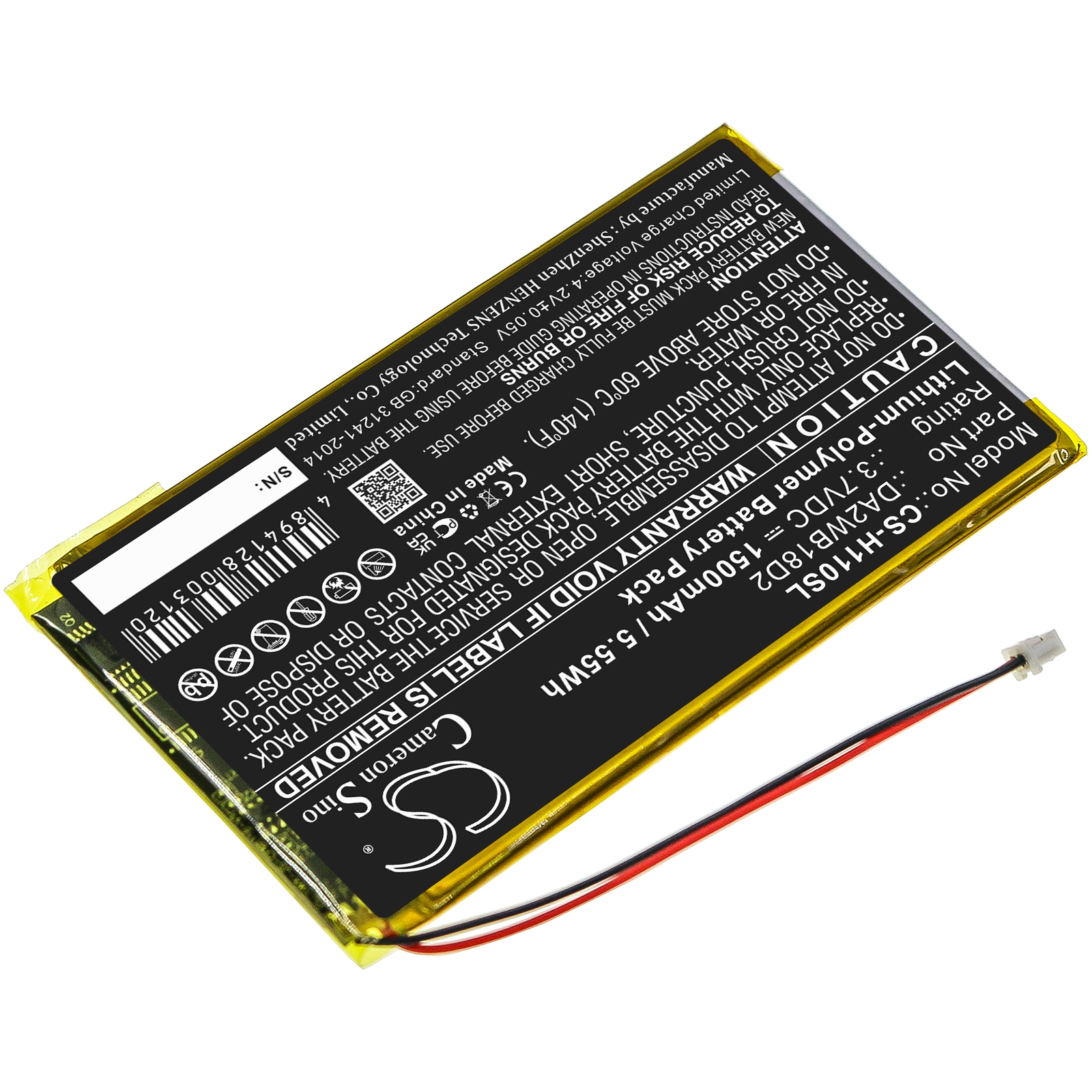 Batteri till Mediaspelare för iRiver H110, H120, H140 m.fl.