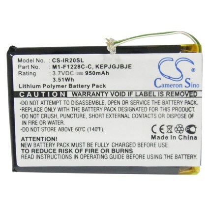 Batteri till Mediaspelare för iRiver Clix Plus, U20, REI-iriverclix2 m.fl.