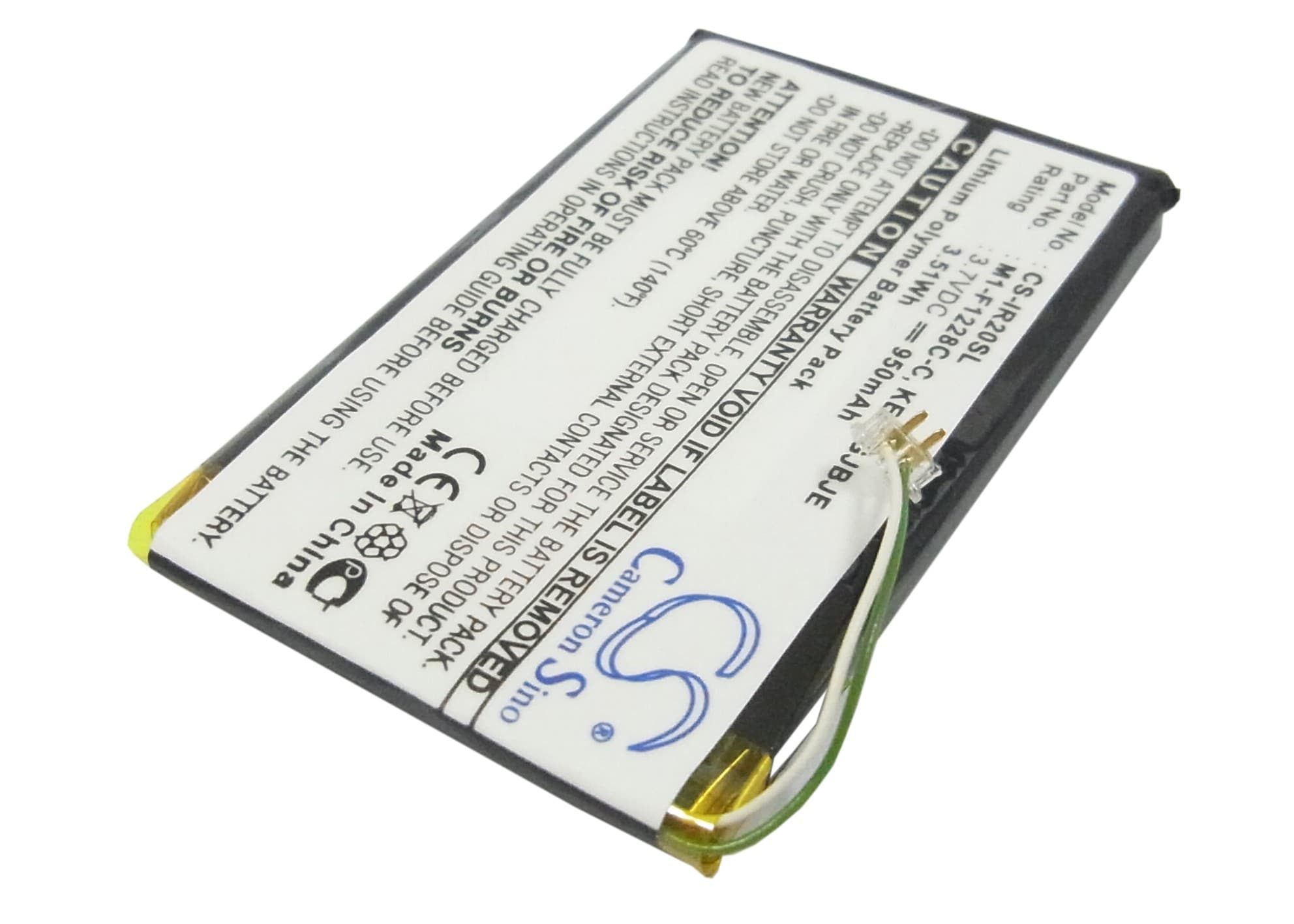 Batteri till Mediaspelare för iRiver Clix Plus, U20, REI-iriverclix2 m.fl.