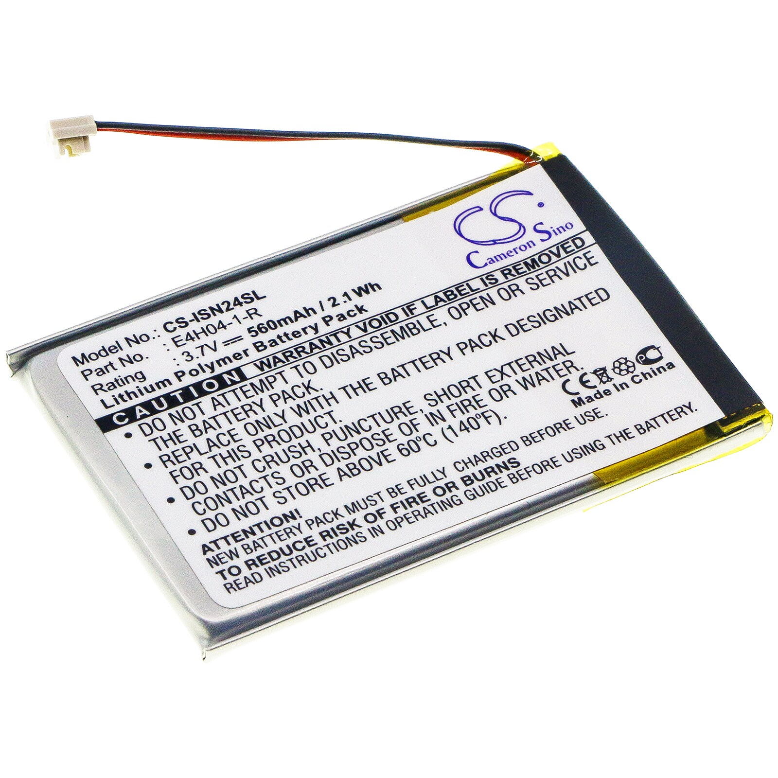 Batteri till Mediaspelare för INSIGNIA NS-4V24, NS-8V24