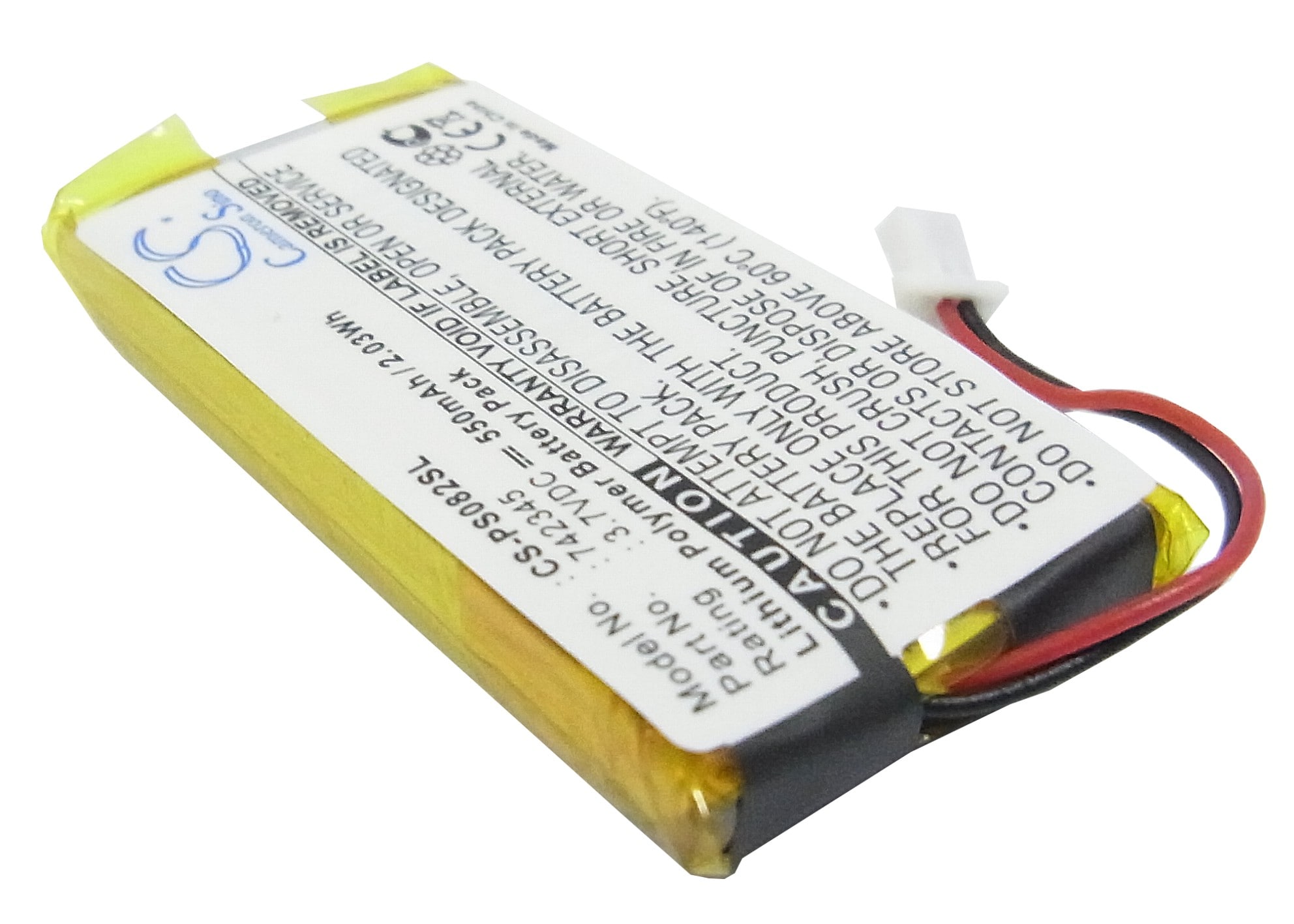 Batteri till Mediaspelare för Philips GoGear HDD082/17 2GB