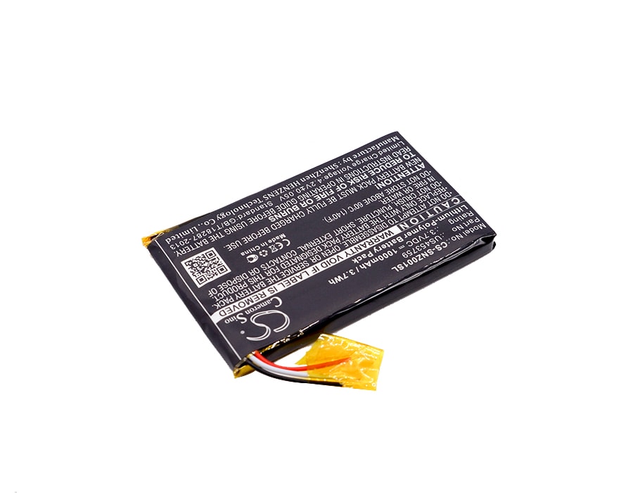 Batteri till Mediaspelare för Sony NWZ-ZX1, Walkman NWZ-ZX1, MDR-HW700DS