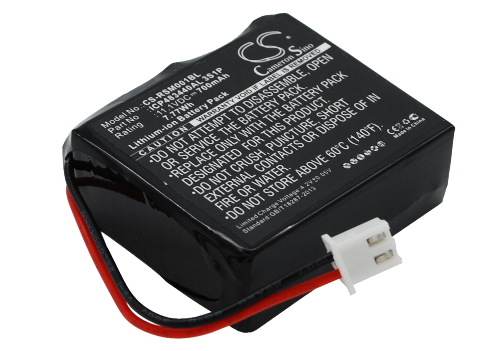Batteri till Betalningsterminal för Ratiotec Soldi Smart, Soldi Smart Banknote Tester m.fl.