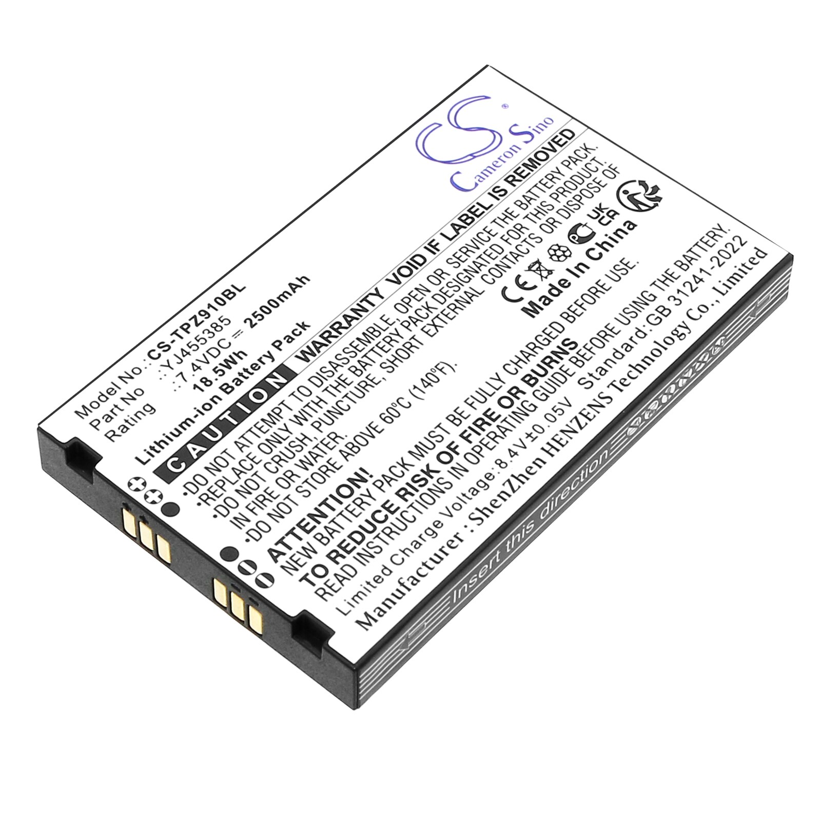 Batteri till Betalningsterminal för Topwise Z91