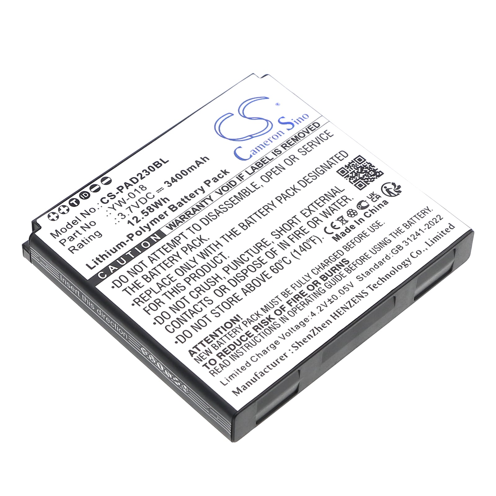 Batteri till Betalningsterminal för Pax D230