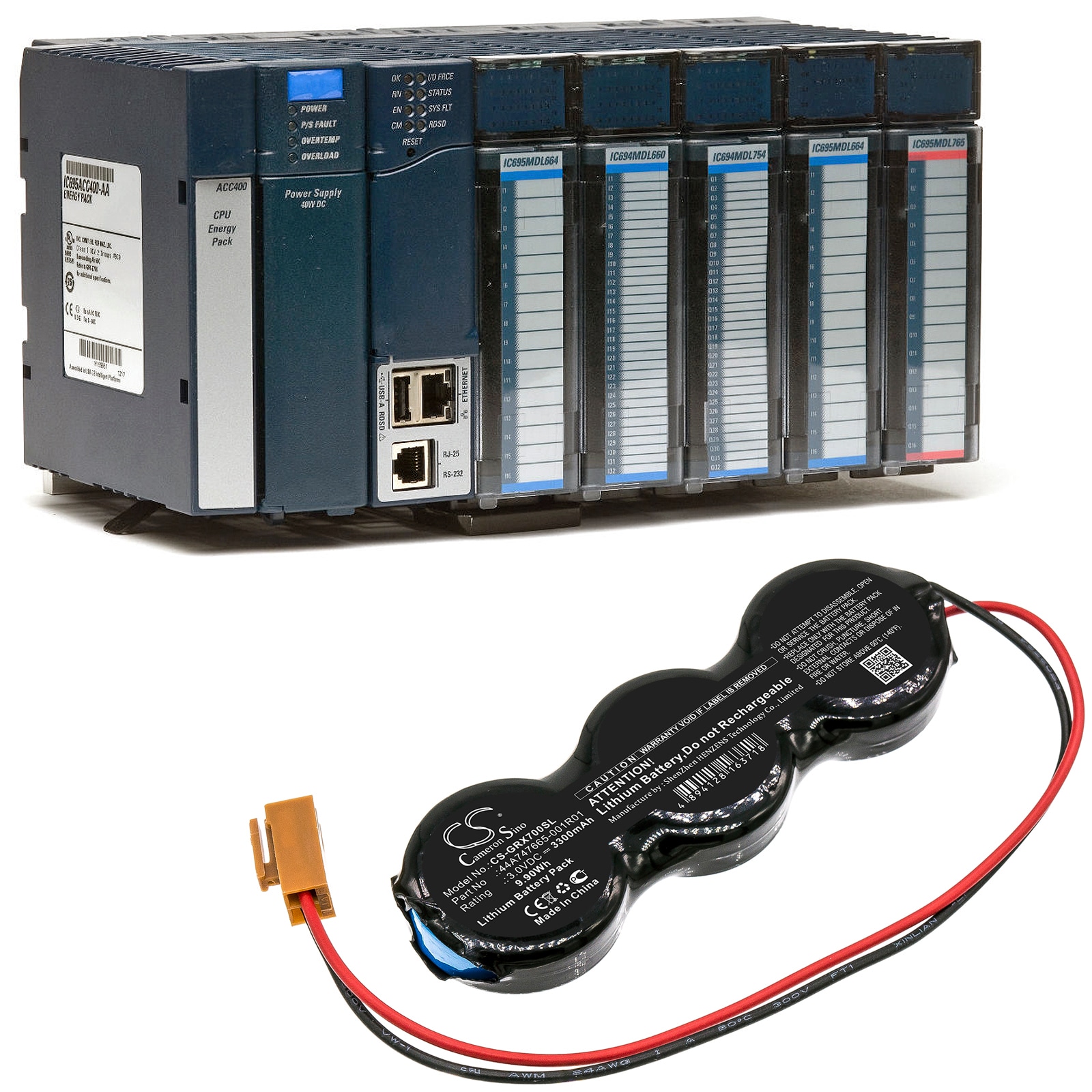 Batteri till PLC för Emerson CPU310, CMU310