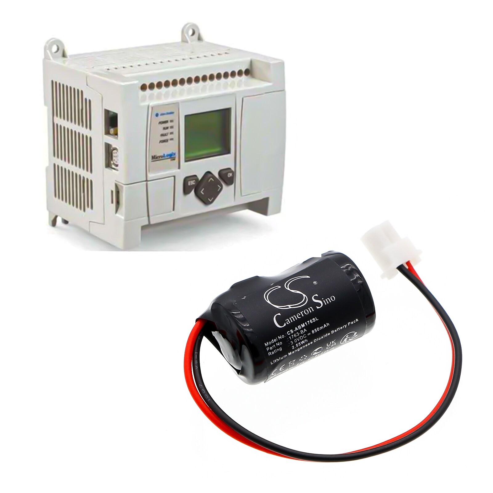Batteri till PLC för Allen Bradley MicroLogix 1100