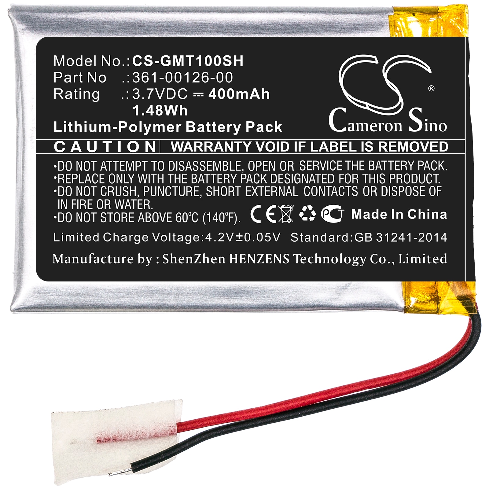 Batteri till Smart klocka för Garmin Tactix Delta, 010-02357-00